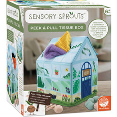 SNESORY SPROUTS SENSORY PEEK & PULL TISSUE BOX
