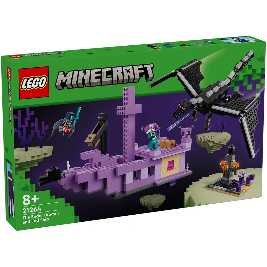 LEGO THE ENDER DRAGON AND END SHIP