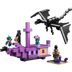 LEGO THE ENDER DRAGON AND END SHIP