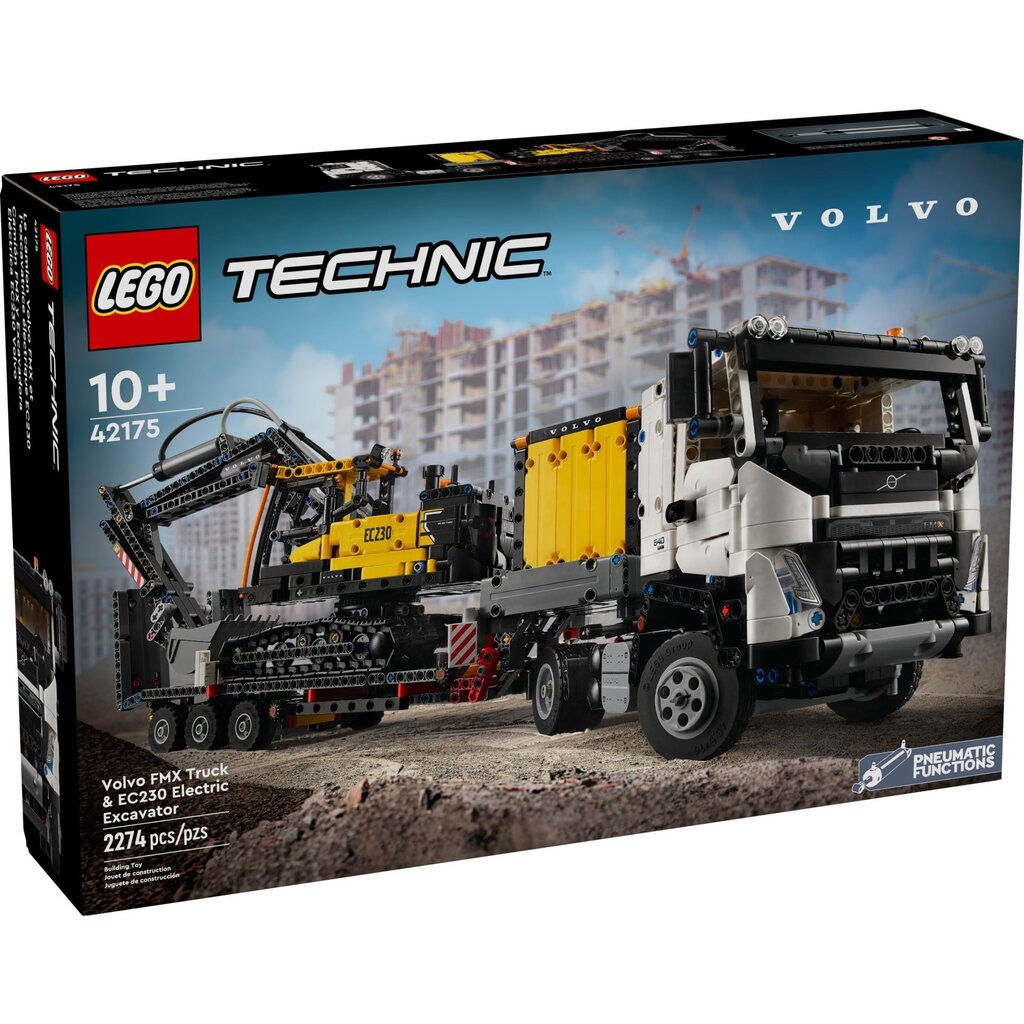 LEGO VOLVO FMX TRUCK & EC230 ELECTRIC EXCAVATOR