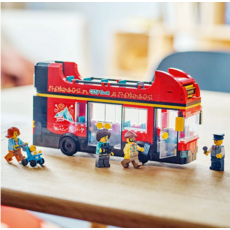 LEGO RED DOUBLE-DECKER SIGHTSEEING BUS