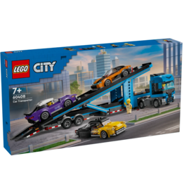 LEGO CAR TRANSPORTER TRUCK W/ SPORTS CARS