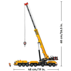 LEGO YELLOW MOBILE CONSTRUCTION CRANE