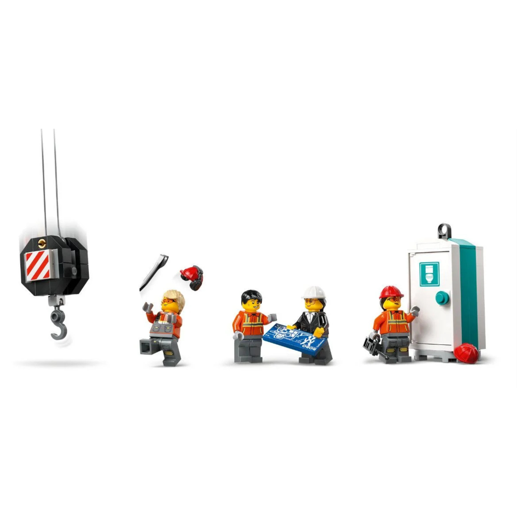 LEGO YELLOW MOBILE CONSTRUCTION CRANE