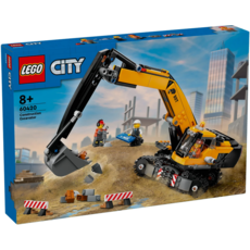 LEGO YELLOW CONSTRUCTION EXCAVATOR