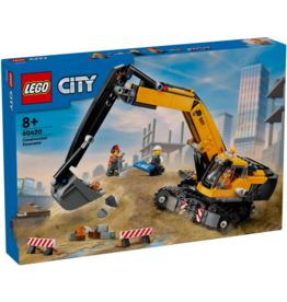 LEGO YELLOW CONSTRUCTION EXCAVATOR
