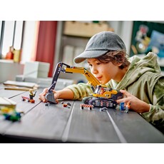 LEGO YELLOW CONSTRUCTION EXCAVATOR