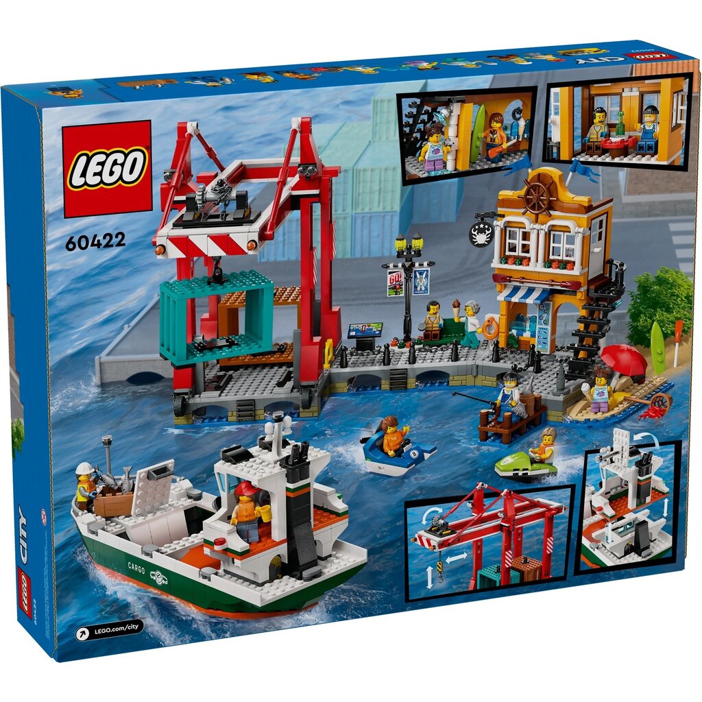 LEGO SEASIDE HARBOR WITH CARGO SHIP