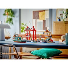 LEGO SEASIDE HARBOR WITH CARGO SHIP