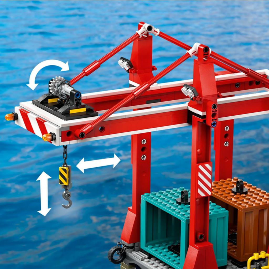 LEGO SEASIDE HARBOR WITH CARGO SHIP