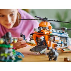 LEGO JUNGLE EXPLORER HELICOPTER AT BASE CAMP