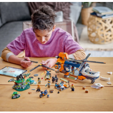 LEGO JUNGLE EXPLORER HELICOPTER AT BASE CAMP