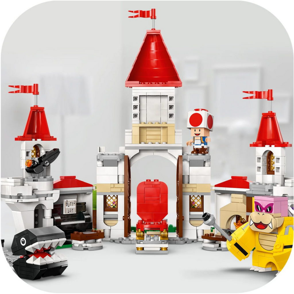 LEGO BATTLE WITH ROY AT PEACH'S CASTLE