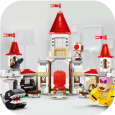 LEGO BATTLE WITH ROY AT PEACH'S CASTLE