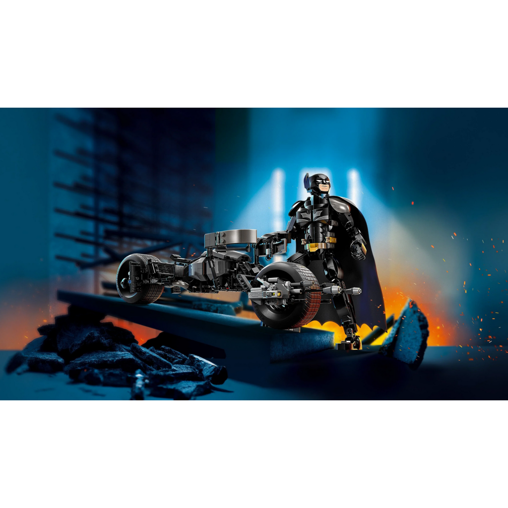 LEGO BATMAN CONSTRUCTION FIGURE AND THE BAT-POD BIKE