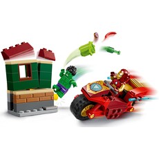 LEGO IRON MAN WITH BIKE AND THE HULK