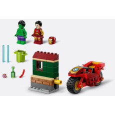 LEGO IRON MAN WITH BIKE AND THE HULK