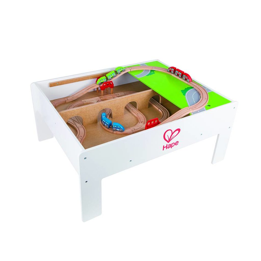REVERSIBLE TRAIN STORAGE TABLE HAPE - THE TOY STORE
