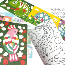 OOLY FOIL-TASTIC FOIL ART & COLORING AWESOME ANIMALS