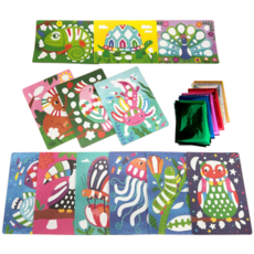 OOLY FOIL-TASTIC FOIL ART & COLORING AWESOME ANIMALS
