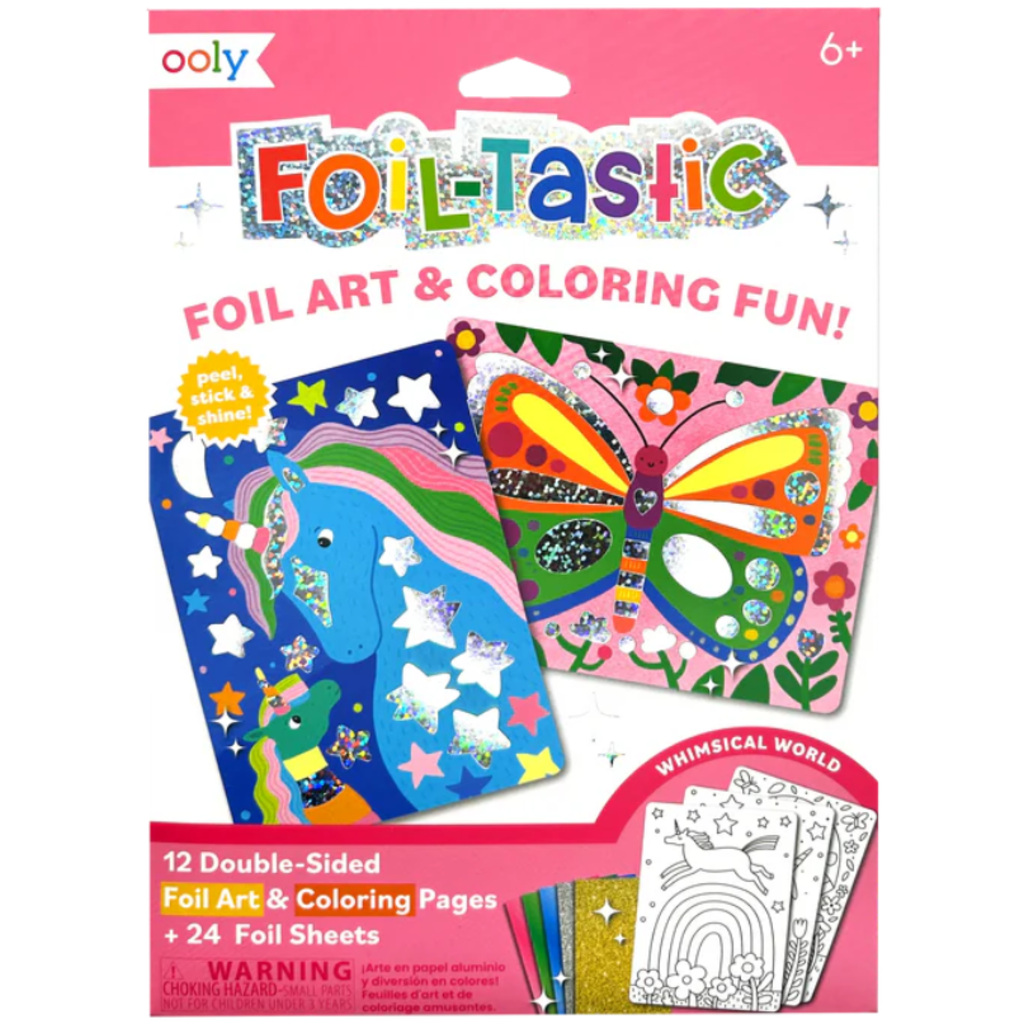 OOLY FOIL-TASTIC FOIL ART & COLORING WHIMSICAL WORLD