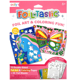 OOLY FOIL-TASTIC FOIL ART & COLORING WHIMSICAL WORLD