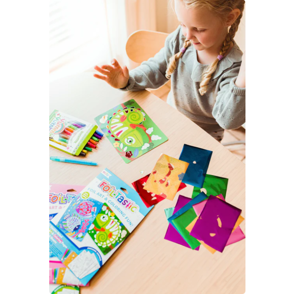 OOLY FOIL-TASTIC FOIL ART & COLORING WHIMSICAL WORLD
