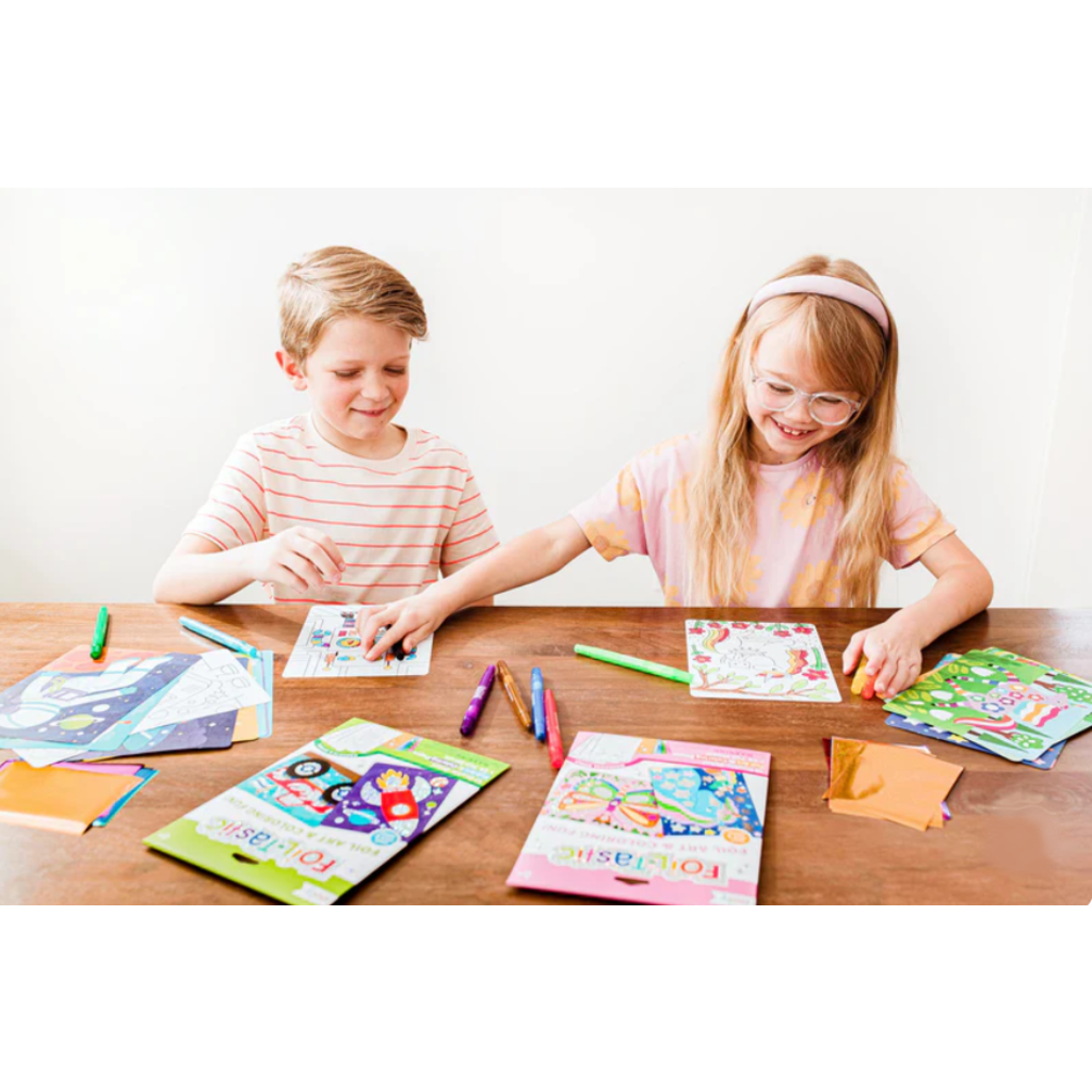 OOLY FOIL-TASTIC FOIL ART & COLORING WHIMSICAL WORLD