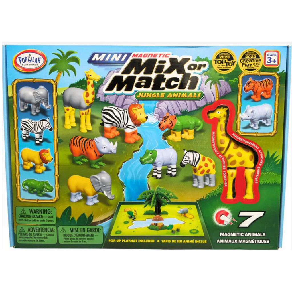 POPULAR PLAYTHINGS MINI MAGNETIC MIX OR MATCH JUNGLE ANIMALS