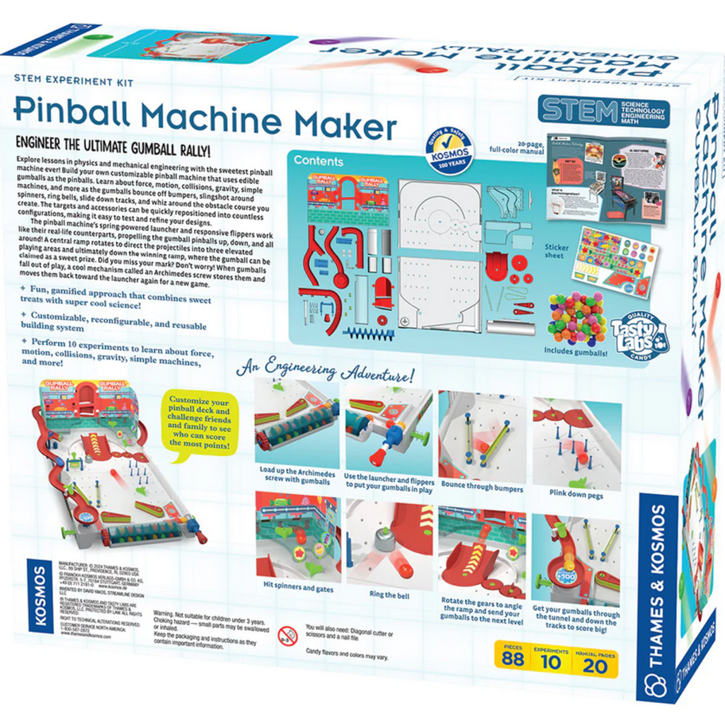 THAMES & KOSMOS PINBALL MACHINE MAKER: GUMBALL RALLY