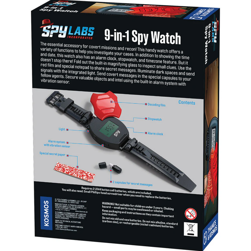 SPY LABS SPY LABS: 9-IN-1 SPY WATCH*