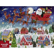 CROCODILE CREEK SANTA'S VISIT 100 PC PUZZLE