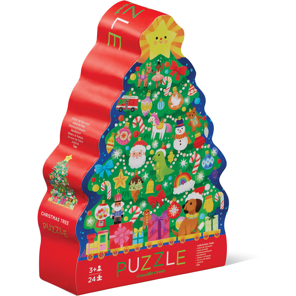 CROCODILE CREEK CHRISTMAS TREE 24 PC PUZZLE