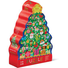 CROCODILE CREEK CHRISTMAS TREE 24 PC PUZZLE