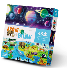 CROCODILE CREEK EARTH & SPACE 48 PC PUZZLE ABOVE + BELOW
