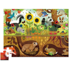 CROCODILE CREEK BACKYARD DISCOVERY 60 PC PUZZLE ABOVE + BELOW