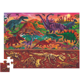 CROCODILE CREEK DINOSAUR WORLD 60 PC PUZZLE ABOVE + BELOW