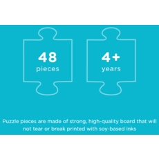 CROCODILE CREEK EARTH & SPACE 48 PC PUZZLE ABOVE + BELOW