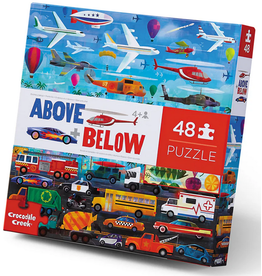 CROCODILE CREEK THINGS THAT GO 48 PC PUZZLE ABOVE + BELOW