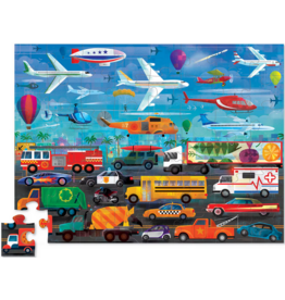CROCODILE CREEK THINGS THAT GO 60 PC PUZZLE ABOVE + BELOW