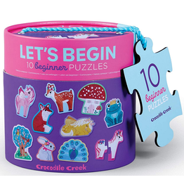 CROCODILE CREEK LET'S BEGIN 2 PC PUZZLE UNICORN