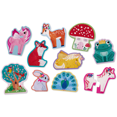 CROCODILE CREEK LET'S BEGIN 2 PC PUZZLE UNICORN