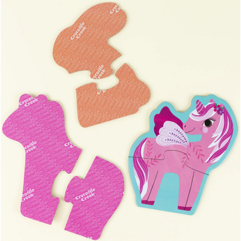 CROCODILE CREEK LET'S BEGIN 2 PC PUZZLE UNICORN
