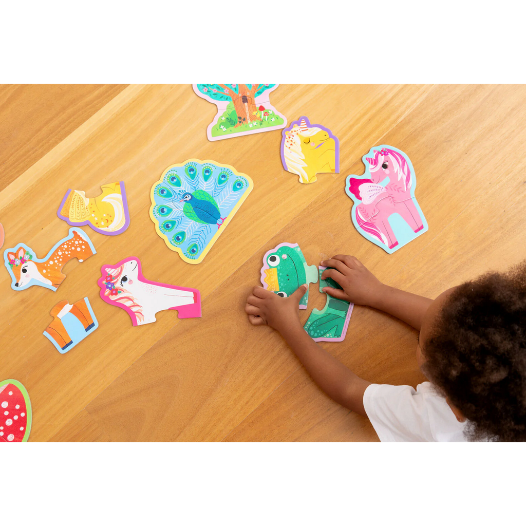 CROCODILE CREEK LET'S BEGIN 2 PC PUZZLE UNICORN