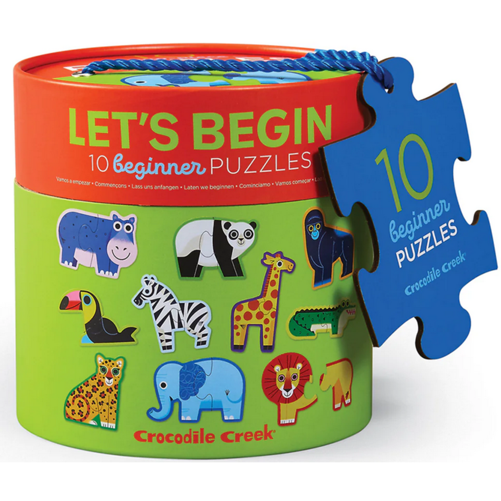 CROCODILE CREEK LET'S BEGIN 2 PC PUZZLE JUNGLE