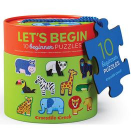 CROCODILE CREEK LET'S BEGIN 2 PC PUZZLE JUNGLE