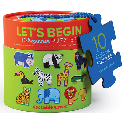 CROCODILE CREEK LET'S BEGIN 2 PC PUZZLE JUNGLE