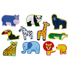 CROCODILE CREEK LET'S BEGIN 2 PC PUZZLE JUNGLE