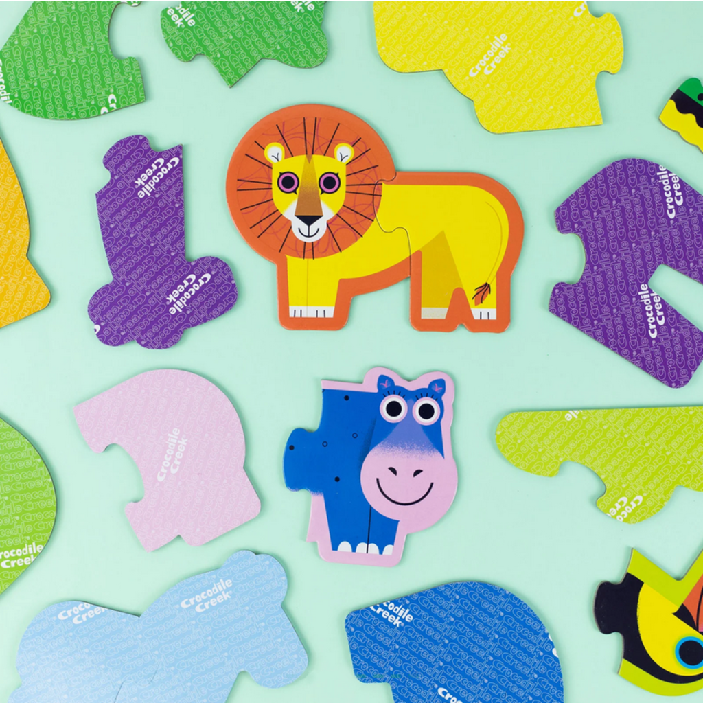 CROCODILE CREEK LET'S BEGIN 2 PC PUZZLE JUNGLE