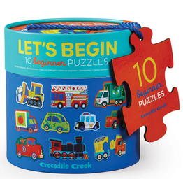 CROCODILE CREEK LET'S BEGIN 2 PC PUZZLE VEHICLES
